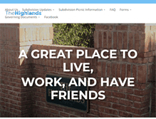 Tablet Screenshot of ourhighlands.org